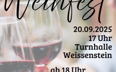 Weinfest in Weißenstein am 20.09.2025