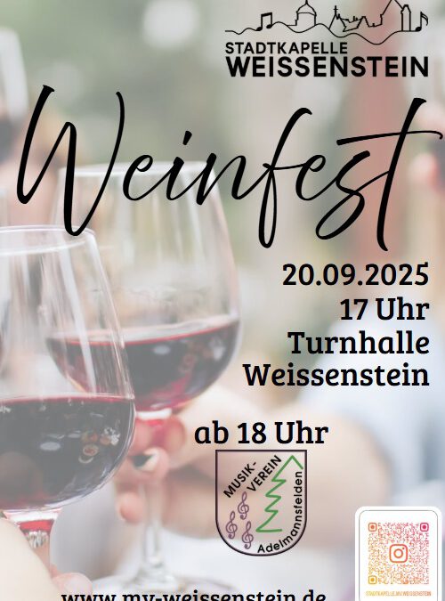 Weinfest in Weißenstein am 20.09.2025