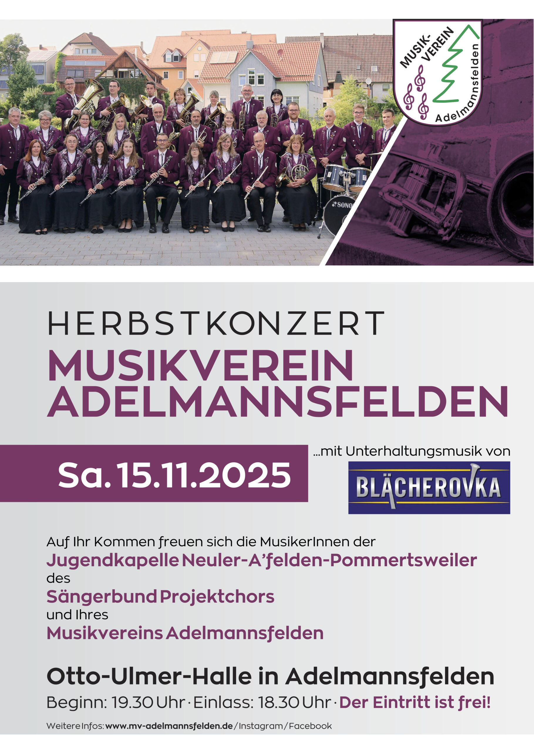 Herbstkonzert am 15.11.2025