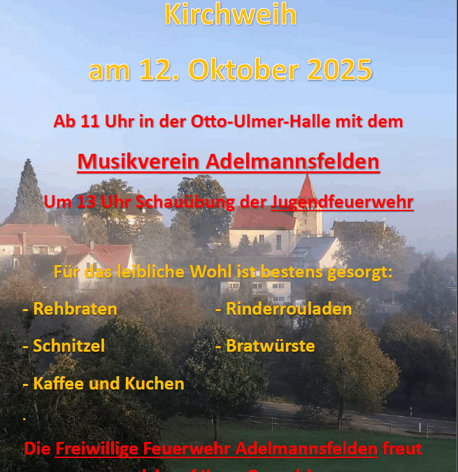 Kirchweih der FFW am 12.10.2025