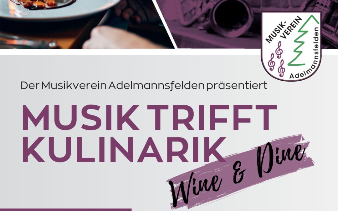 Musik trifft Kulinarik: Wine & Dine am 14.03.2026
