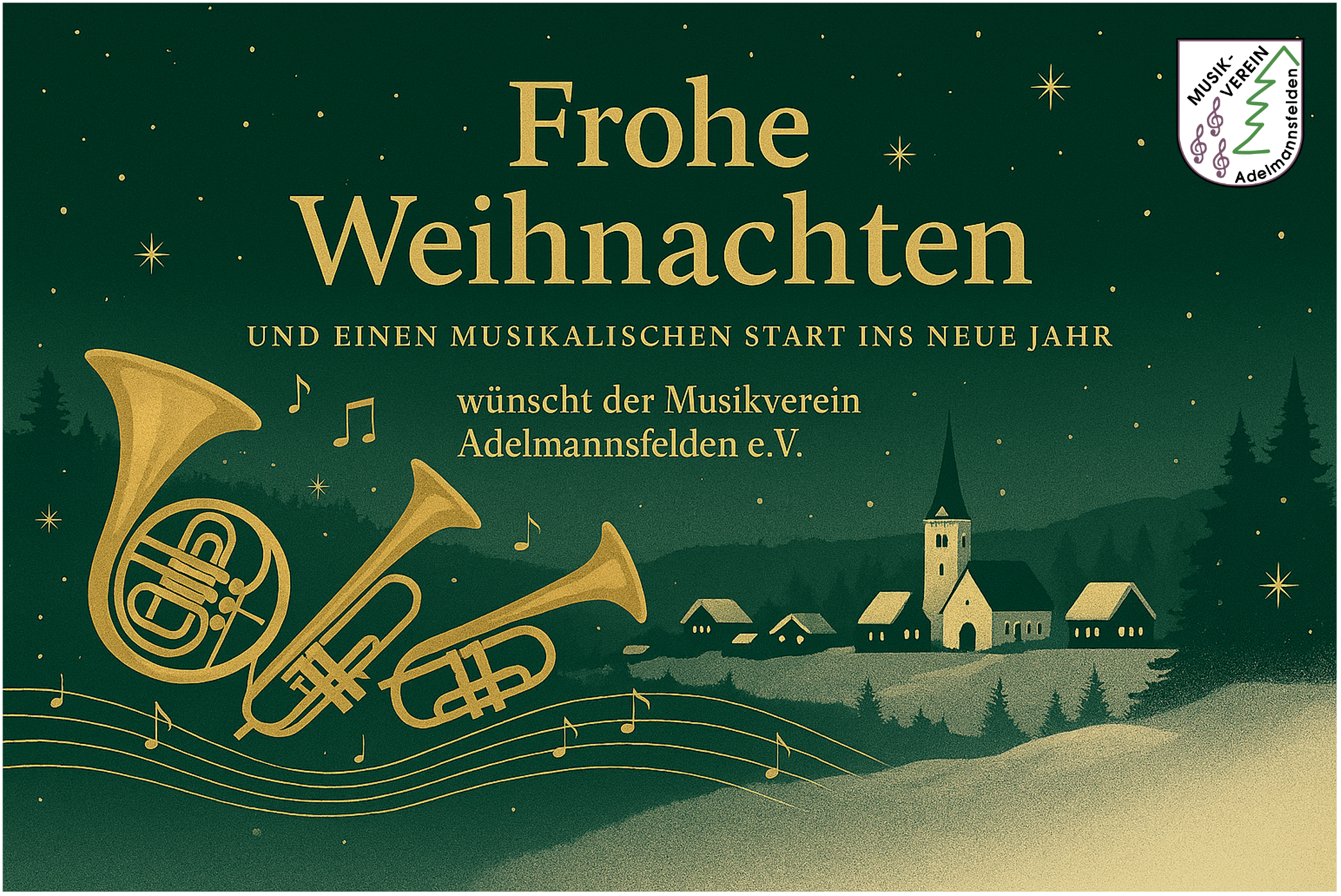 Frohe Weihnachten und einen musikalischen Start ins neue Jahr!