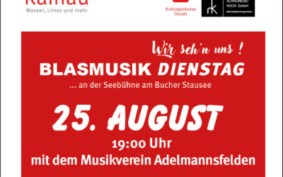 Blasmusikdienstag am 25.08.2026